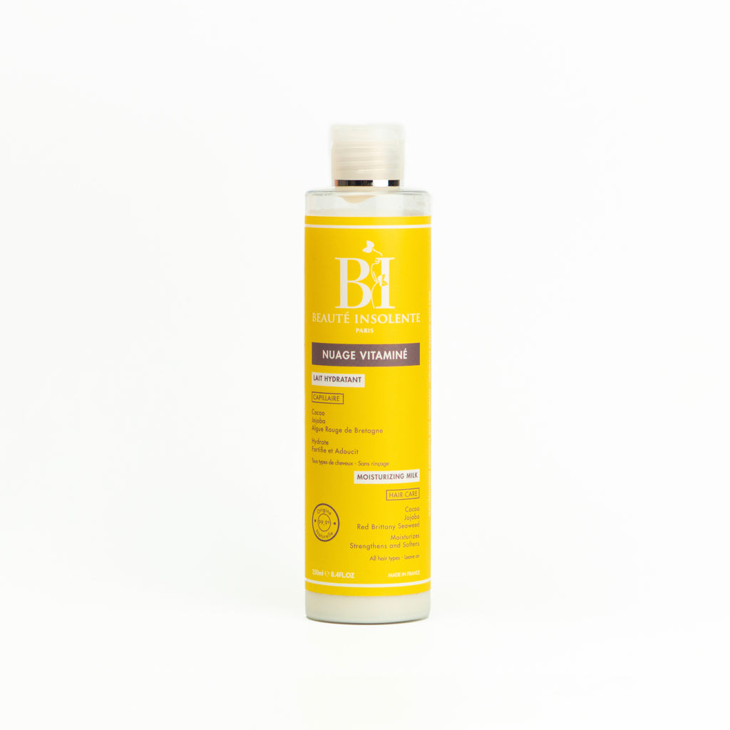 Lait Hydratant Capillaire – Fortifiant Leave-in Cacao Jojoba & Algue Rouge