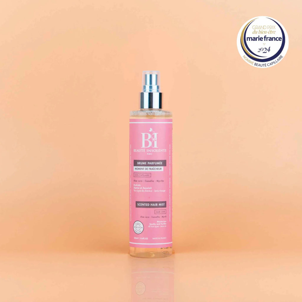 Brume Parfumée Capillaire – Hydratante Apaisante Aloe Vera Camélia & Myrrhe