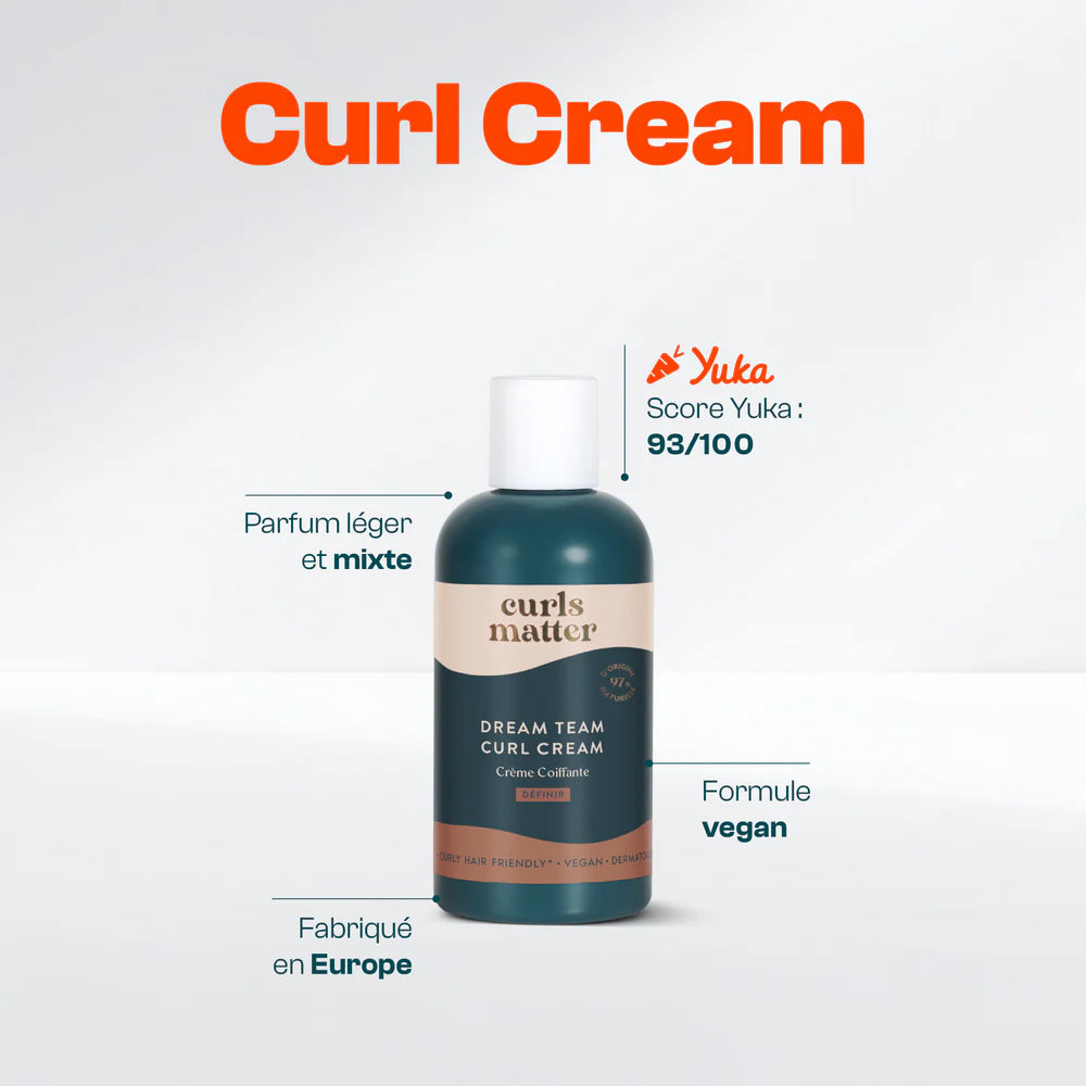 Dream Team Curl Cream – Crème Coiffante Définition Brillance & Anti-Frisottis