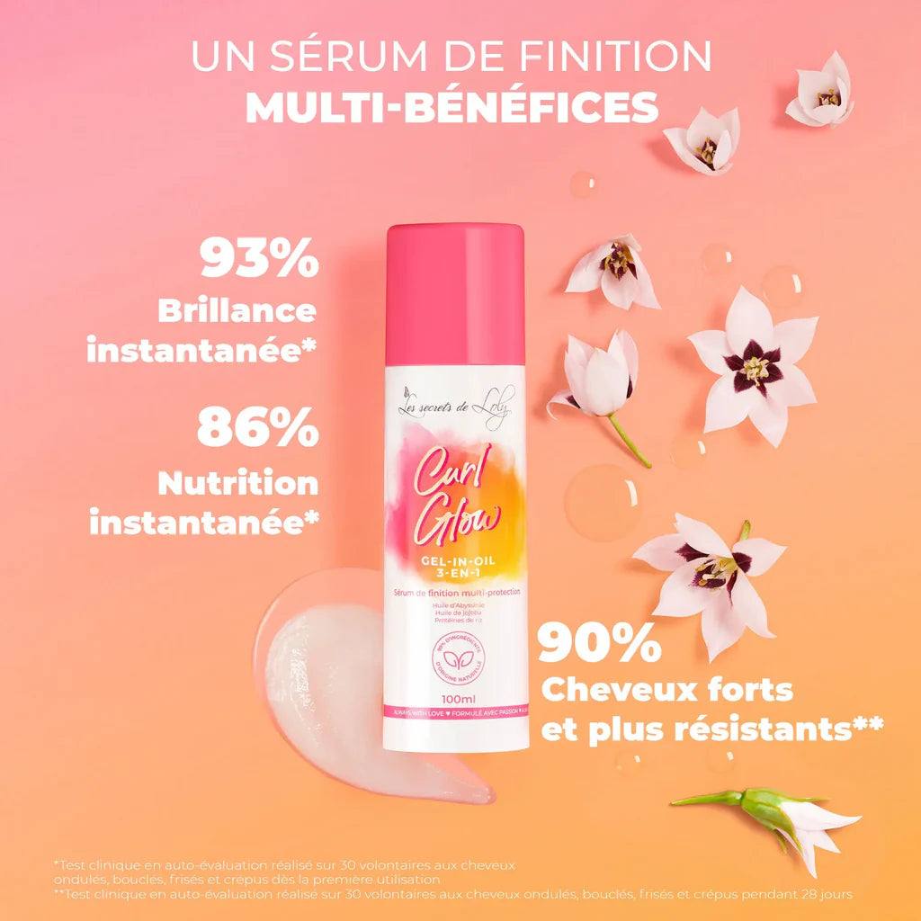 Curl Glow Sérum de finition multi‑protection – Les Secrets de Loly