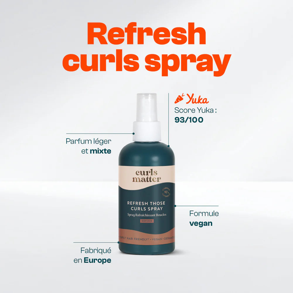 Refresh Those Curls Spray – Spray Réactivateur de Boucles Hydratation Instantanée