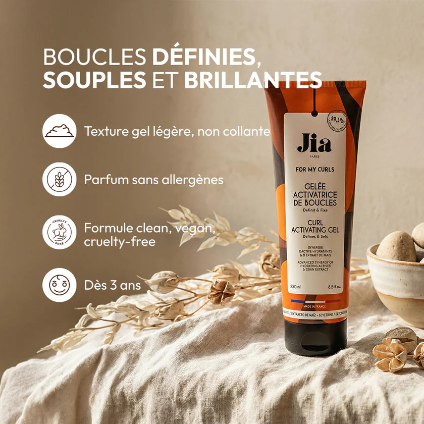 Gelée Activatrice de Boucles – Fixation Longue Durée & Anti-Frisottis
