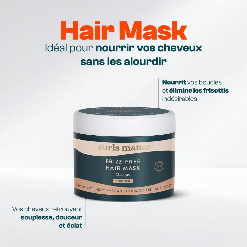 Frizz-Free Hair Mask – Masque Anti-Frisottis Nourrissant & Définissant