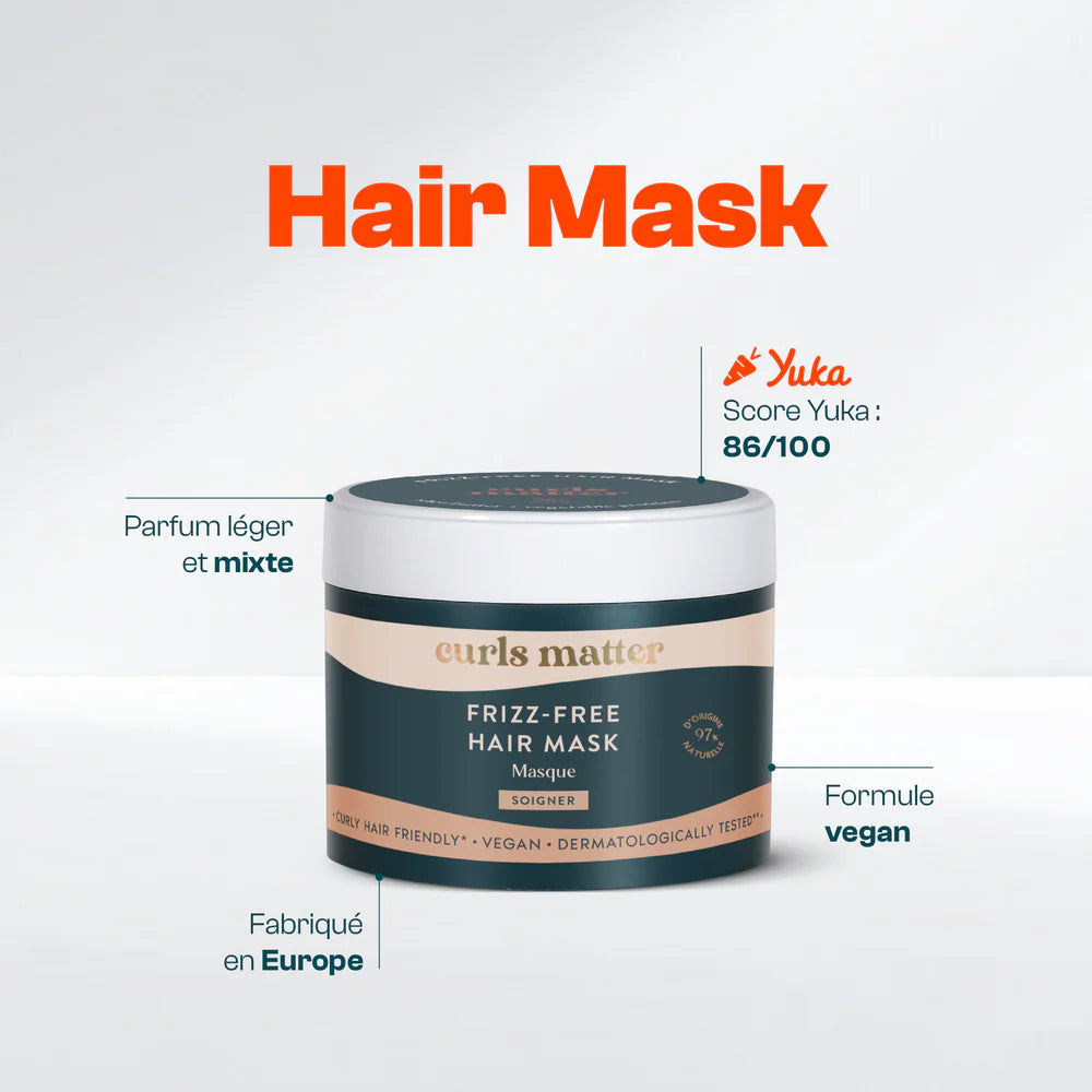 Frizz-Free Hair Mask – Masque Anti-Frisottis Nourrissant & Définissant