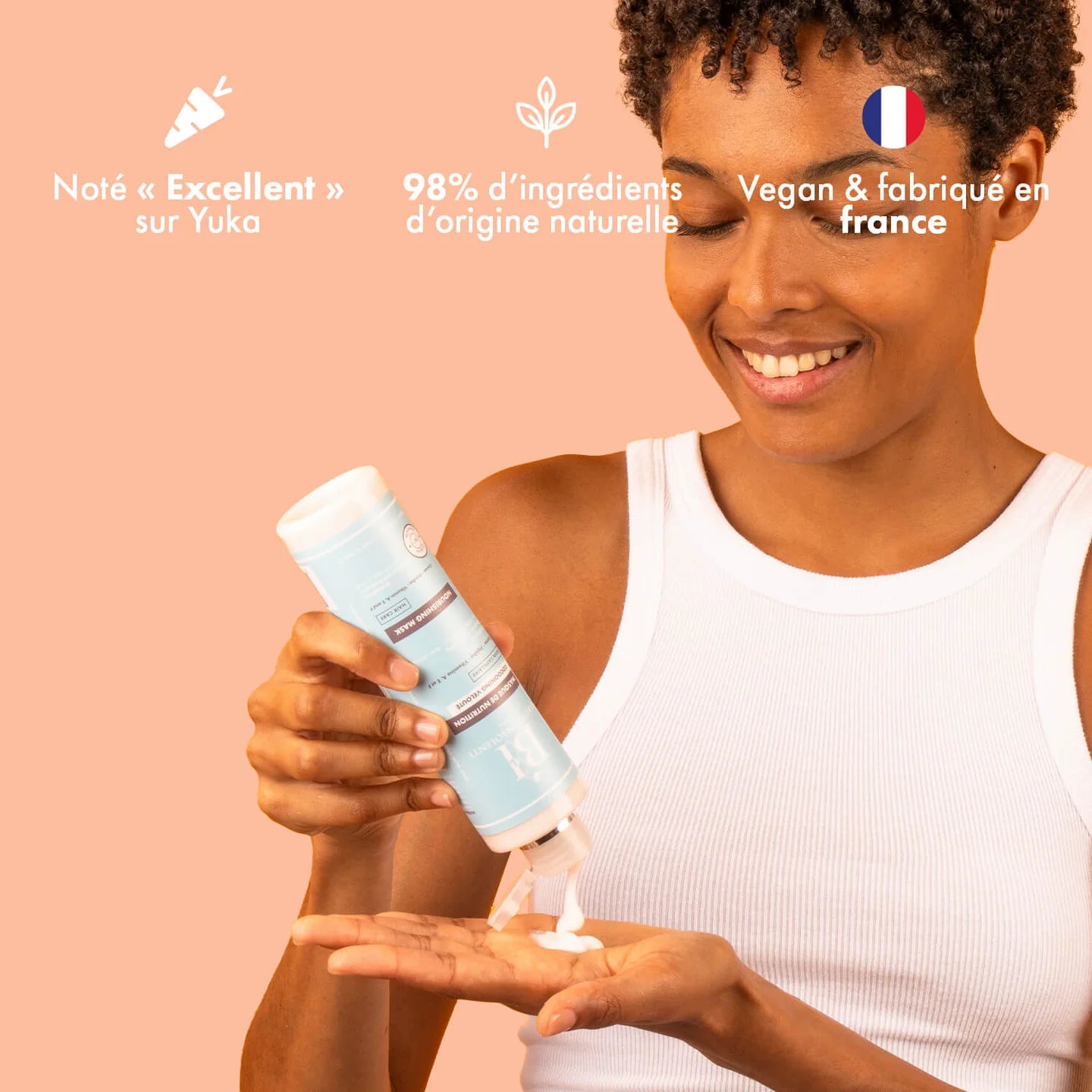 Masque Nutrition Intense – Réparateur Profond Cacao Jojoba & Vitamines