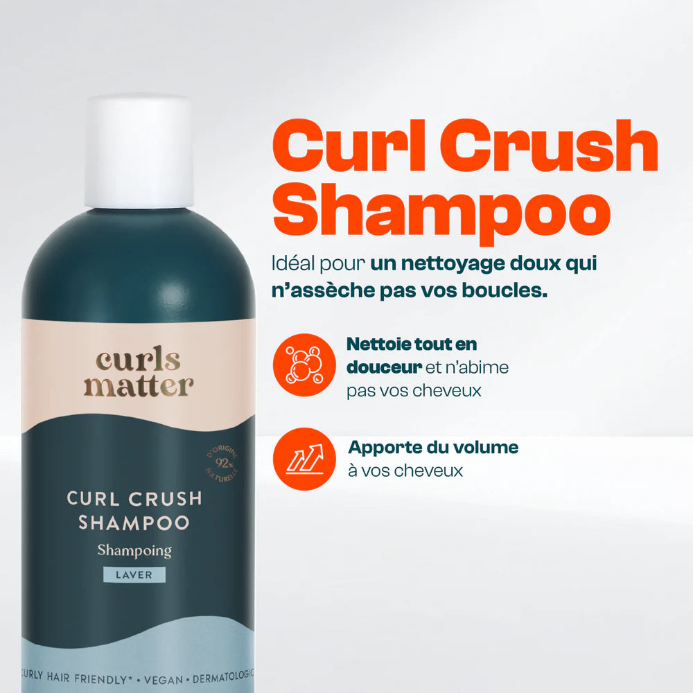 Curl Crush Shampoo – Shampoing Doux Volumisant & Anti-Frisottis