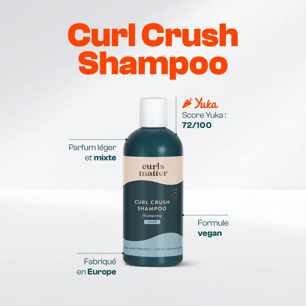Curl Crush Shampoo – Shampoing Doux Volumisant & Anti-Frisottis