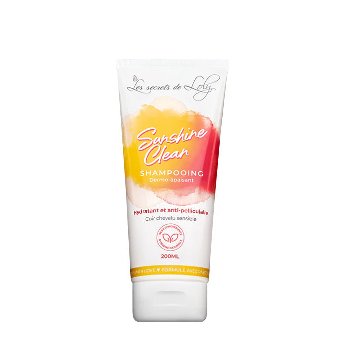 Sunshine Clean Shampooing Dermo-Apaisant – Cuirs Chevelus Sensibles & Pellicules - Les Secrets de Loly