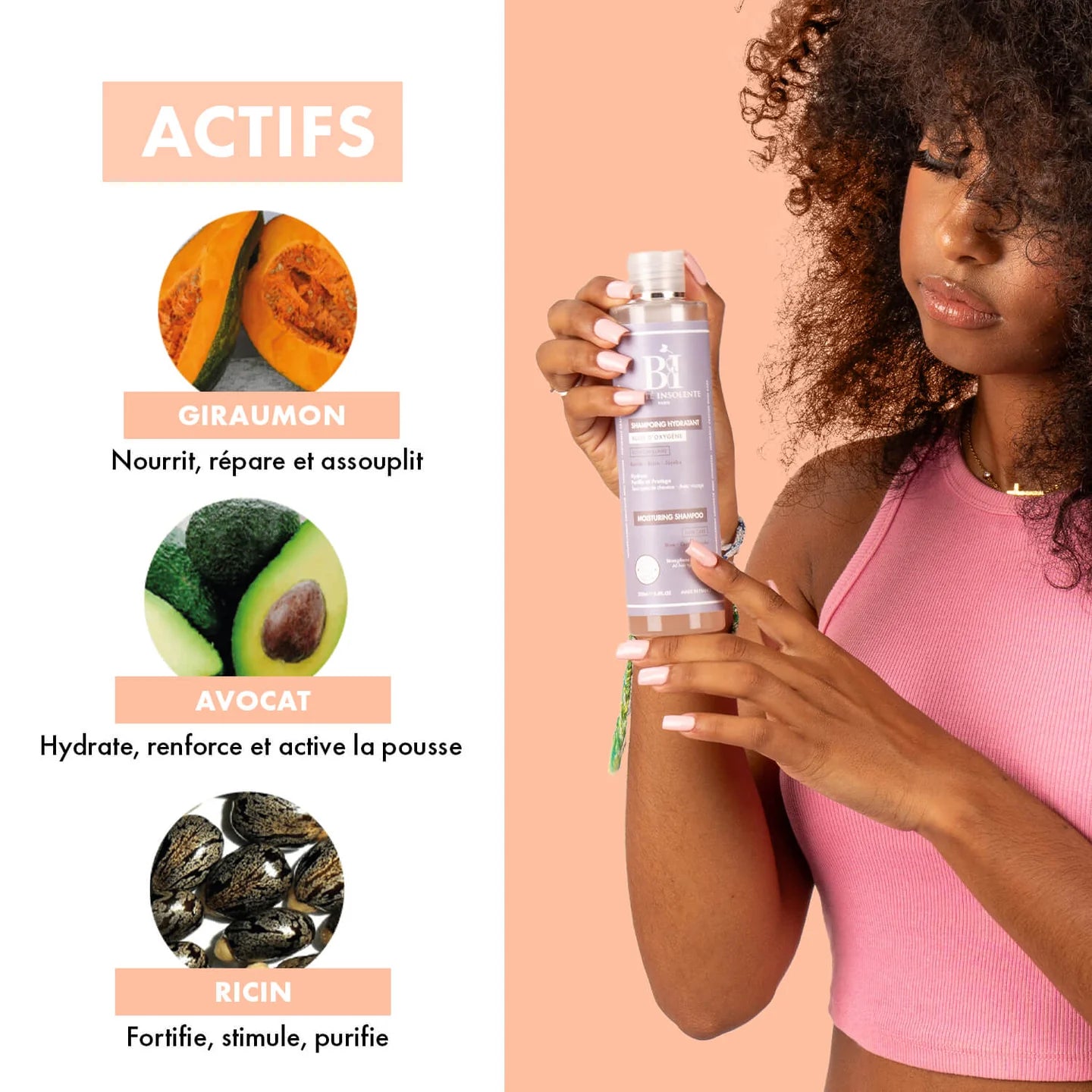 Shampoing Hydratant – Nettoyant Doux Hydratation & Protection Profondes