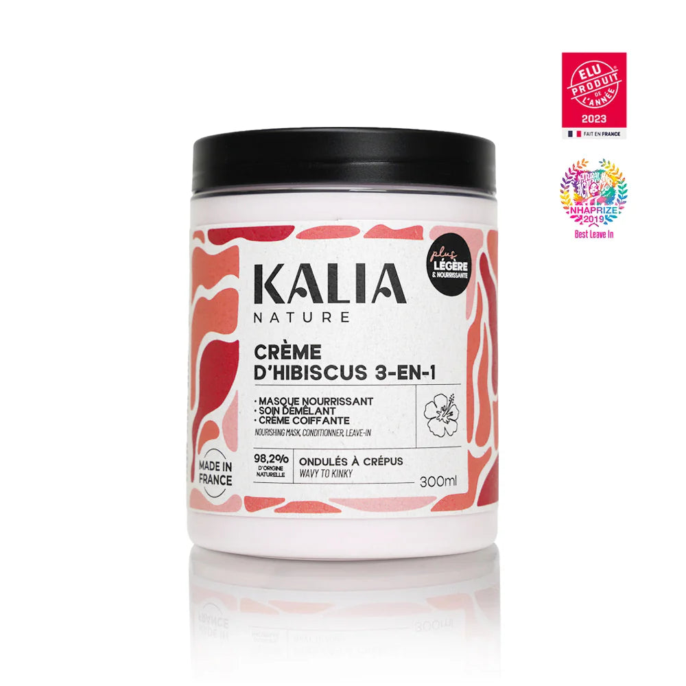 Crème d'Hibiscus 3-en-1 – Après-Shampoing Masque & Leave-in