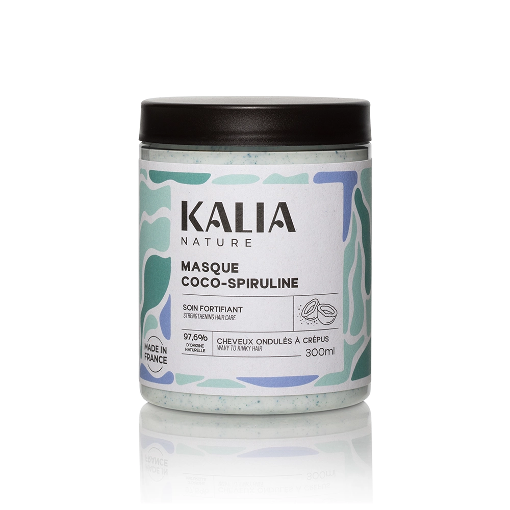 Masque Coco & Spiruline – Soin Protéiné & Fortifiant - Kalia Nature
